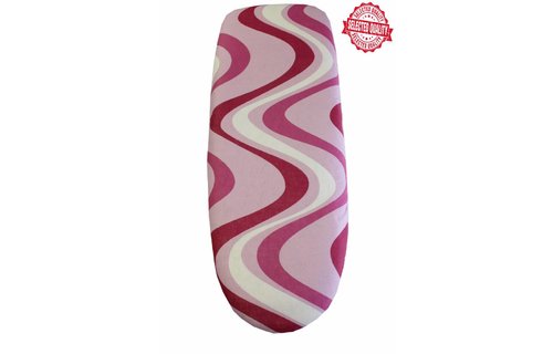 Strijkplankovertrek 140 X 50 cm. Roos / modern wave des. Strijkplankovertrek 140 X 50 cm. Roos / modern wave des.