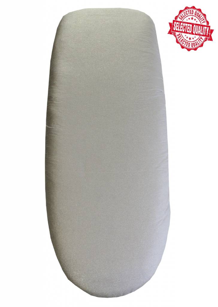 Strijkplankovertrek 140 X 50 cm. Zilver