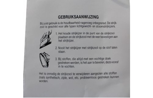 Strijkzool Universeel