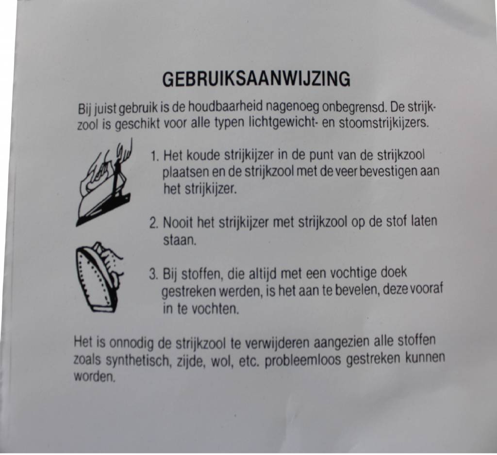 Strijkzool Universeel