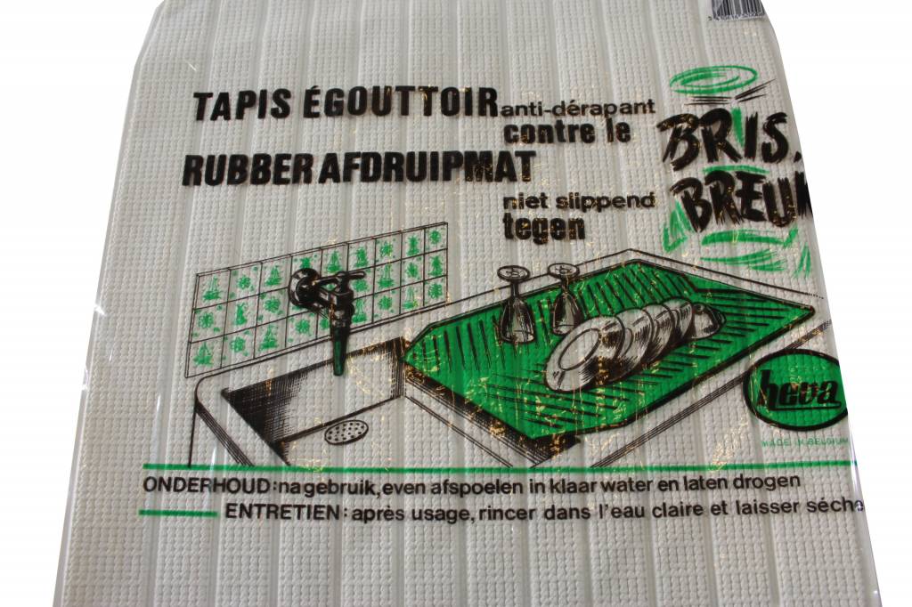 Rubber afdruipmat ecru 38x48 cm Rubber afdruipmat ecru 38x48 cm