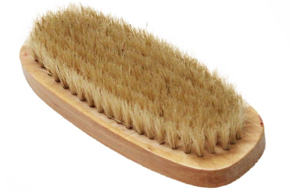 Schoenborstel Wit haar 14 cm Schoenborstel Wit haar 14 cm