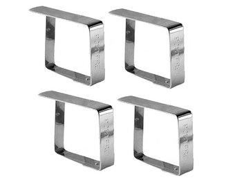 Tafelkleed klemmen  Inox  4 st.