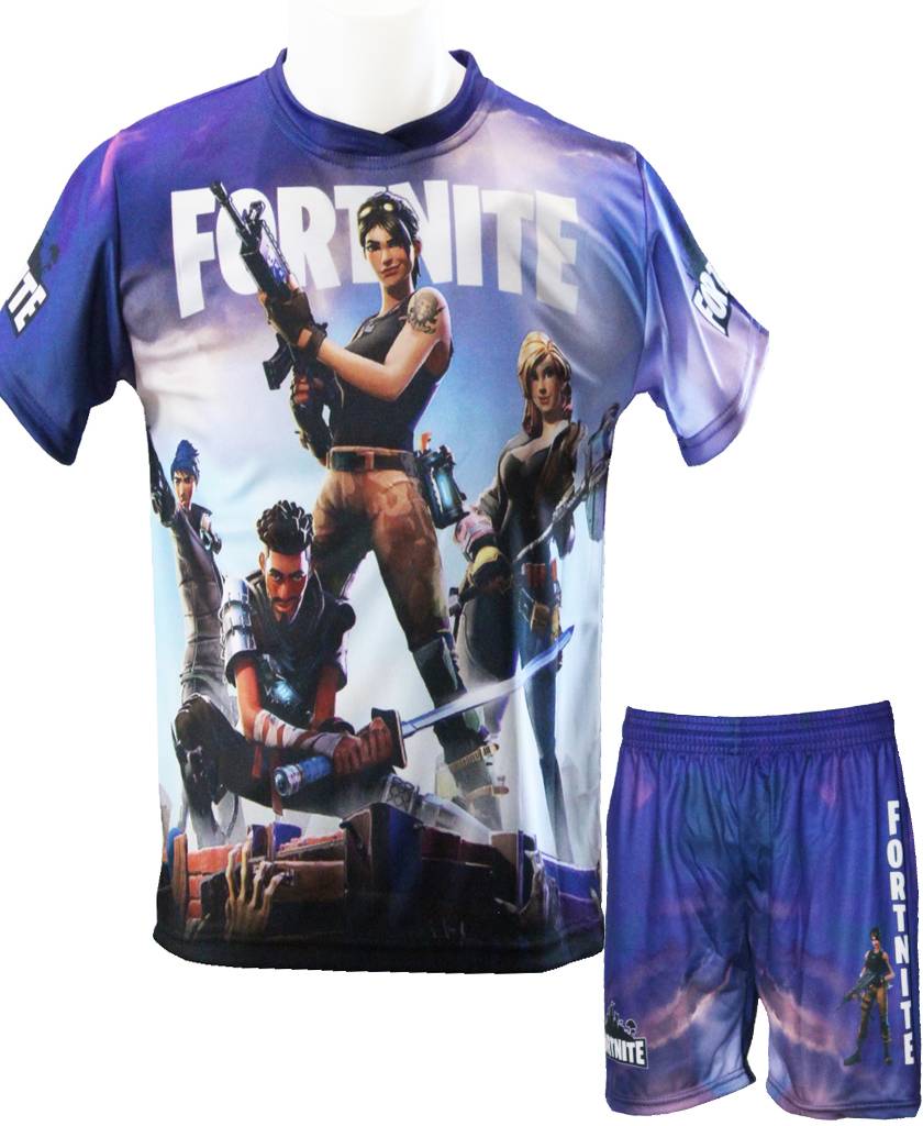Fortnite Shirt + Broekje met print - Polyester Fortnite Shirt + Broekje met print - Polyester