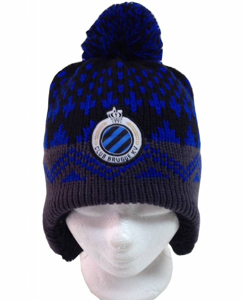 Muts Club Brugge pompon en oorflappen