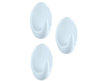 Kleefhaken / Handdoekhaak wit  ( 3 stuks )