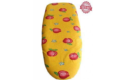 Strijkplankovertrek 150 X 60 cm. Geel/rode vrucht