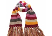 Sjaal gebreid streep