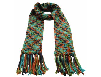 Sjaal gebreid Multy color