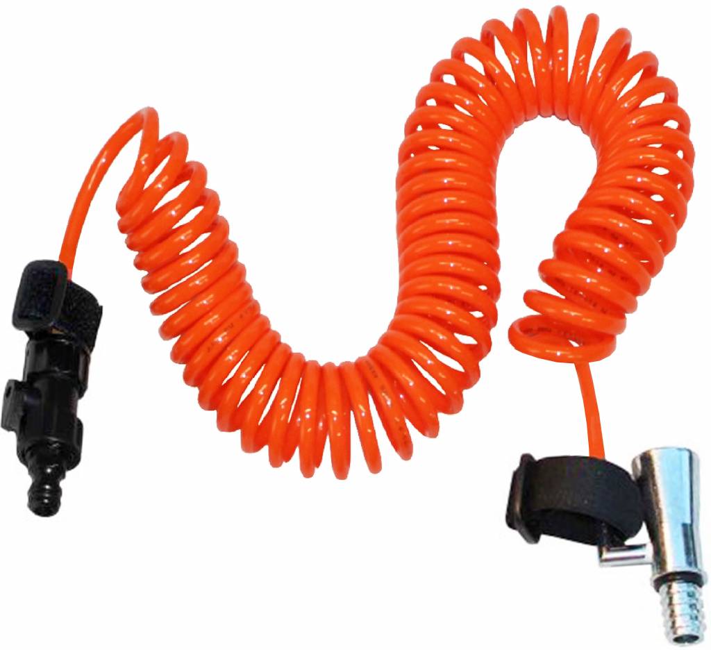 Waterdoorlatende spiraal voor telescoopsteel Waterdoorlatende spiraal voor telescoopsteel