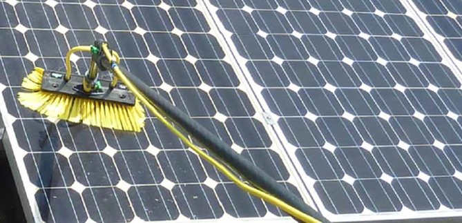 Zonnepaneel hoekborstel  27 cm  " HiFlo nLite " Zonnepaneel hoekborstel  27 cm  " HiFlo nLite "