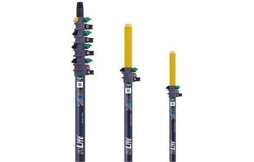 Glasvezel Telescoopsteel 6 meter voor zonnepanelen