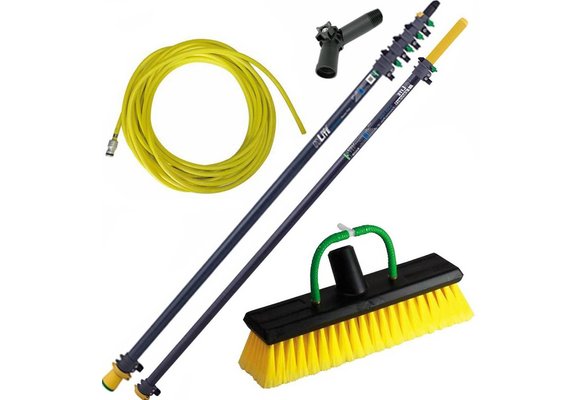 Glasvezel Telescoopsteel 9 m.  voor zonnepanelen