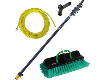 Telescoopsteel 6 m.  glasvezel met schoonmaakset