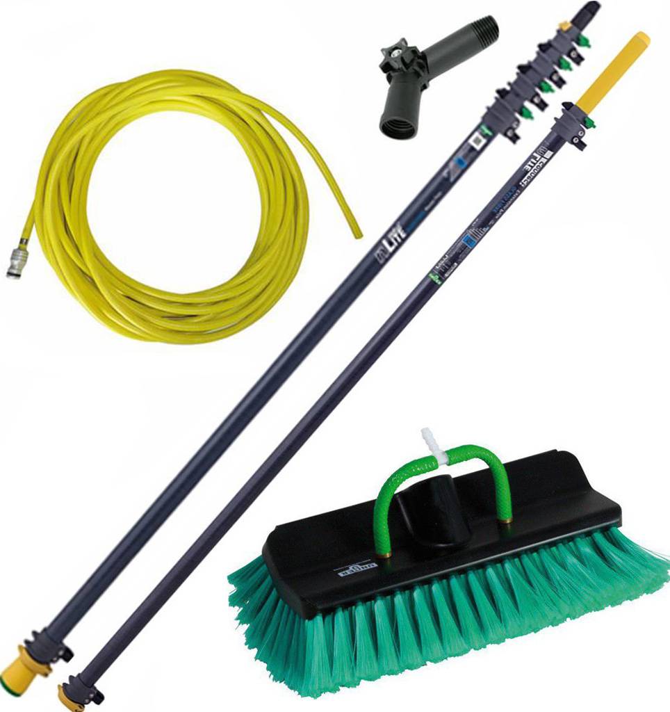 Telescoopsteel 9 m.  glasvezel met schoonmaakset Telescoopsteel 9 m.  glasvezel met schoonmaakset