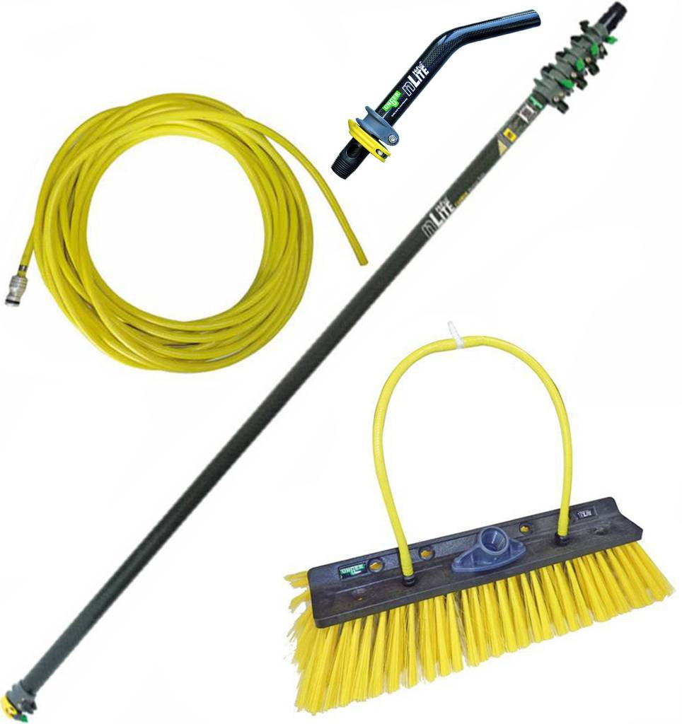 Telescoopsteel Carbon 6,50 meter met toebehoren