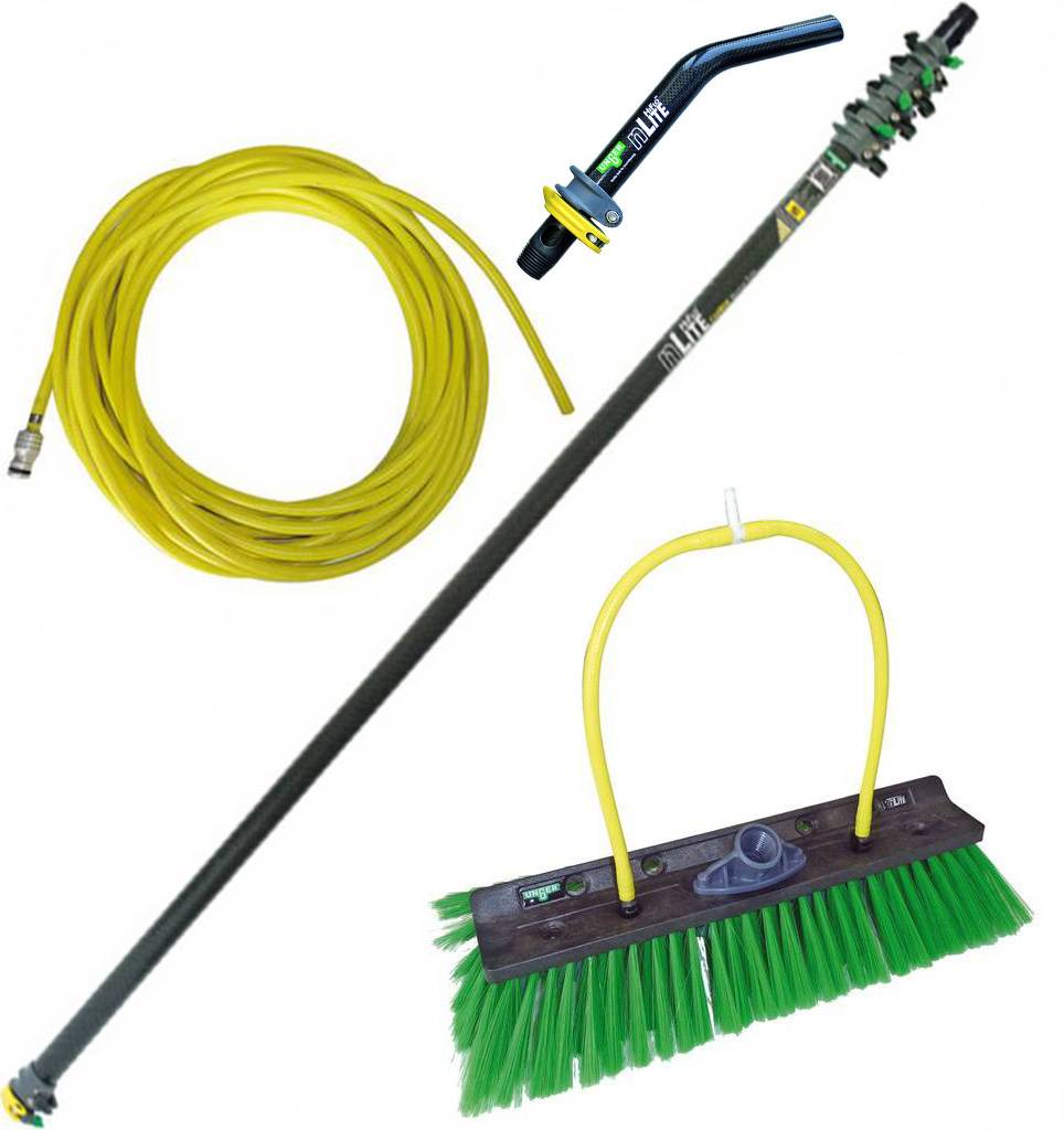 Telescoopsteel Carbon 6,50 meter met toebehoren