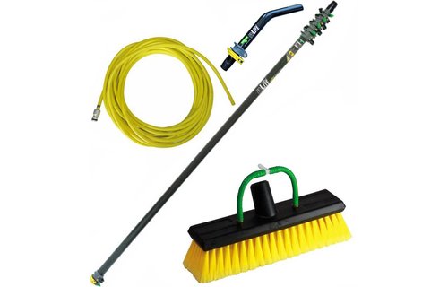 Telescoopsteel Carbon 6,50 meter met toebehoren