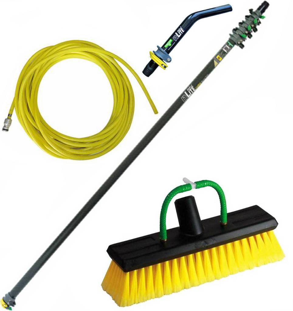 Telescoopsteel Carbon 6,50 meter met toebehoren