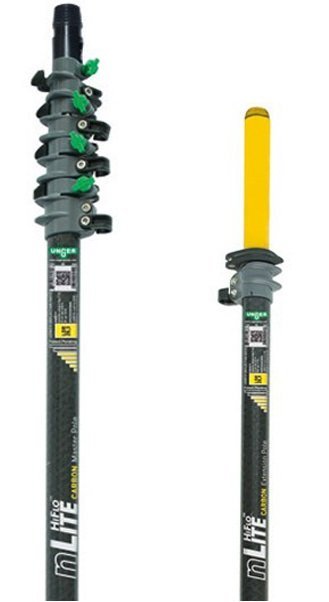 Telescoopsteel Carbon 6,50 meter met toebehoren