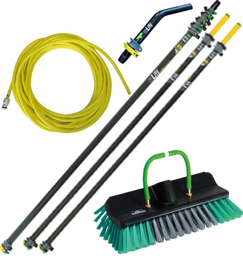 Telescoopsteel Carbon 13,50 m.  met toebehoren Telescoopsteel Carbon 13,50 m.  met toebehoren