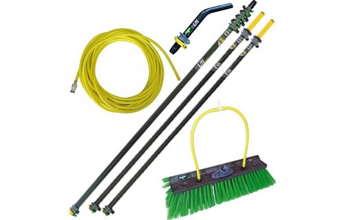 Telescoopsteel Carbon 13,50 m.  met toebehoren