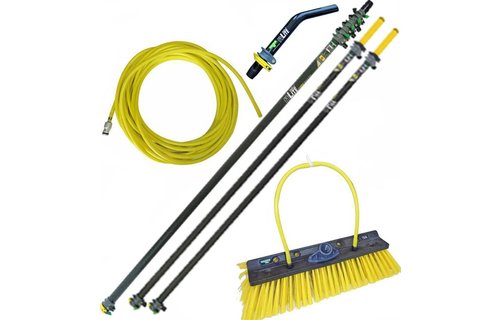 Telescoopsteel Carbon 13,50 m.  met toebehoren