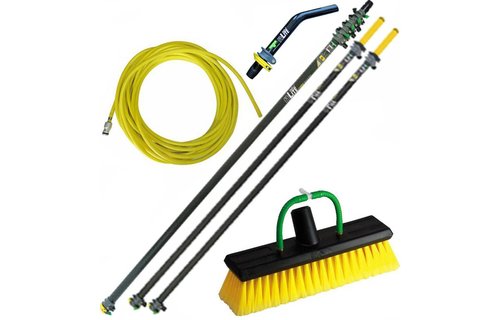 Telescoopsteel Carbon 13,50 m.  met toebehoren