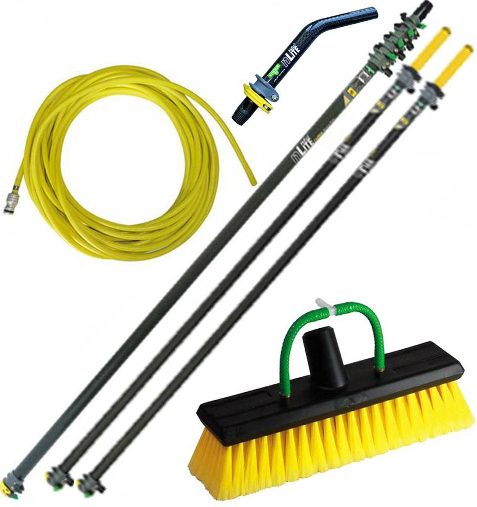 Telescoopsteel Carbon 13,50 m.  met toebehoren Telescoopsteel Carbon 13,50 m.  met toebehoren