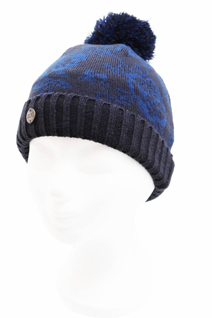 Meisjes muts   Navy "Flower design" Meisjes muts   Navy "Flower design"