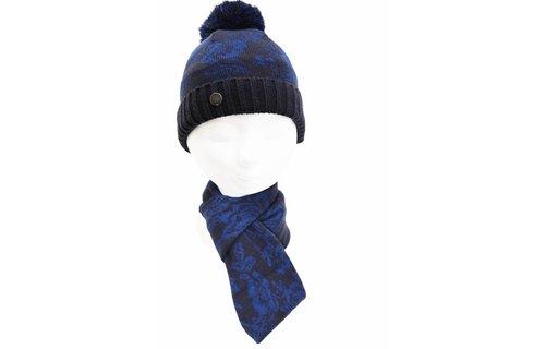 Colsjaal kids   Navy "Flower design"
