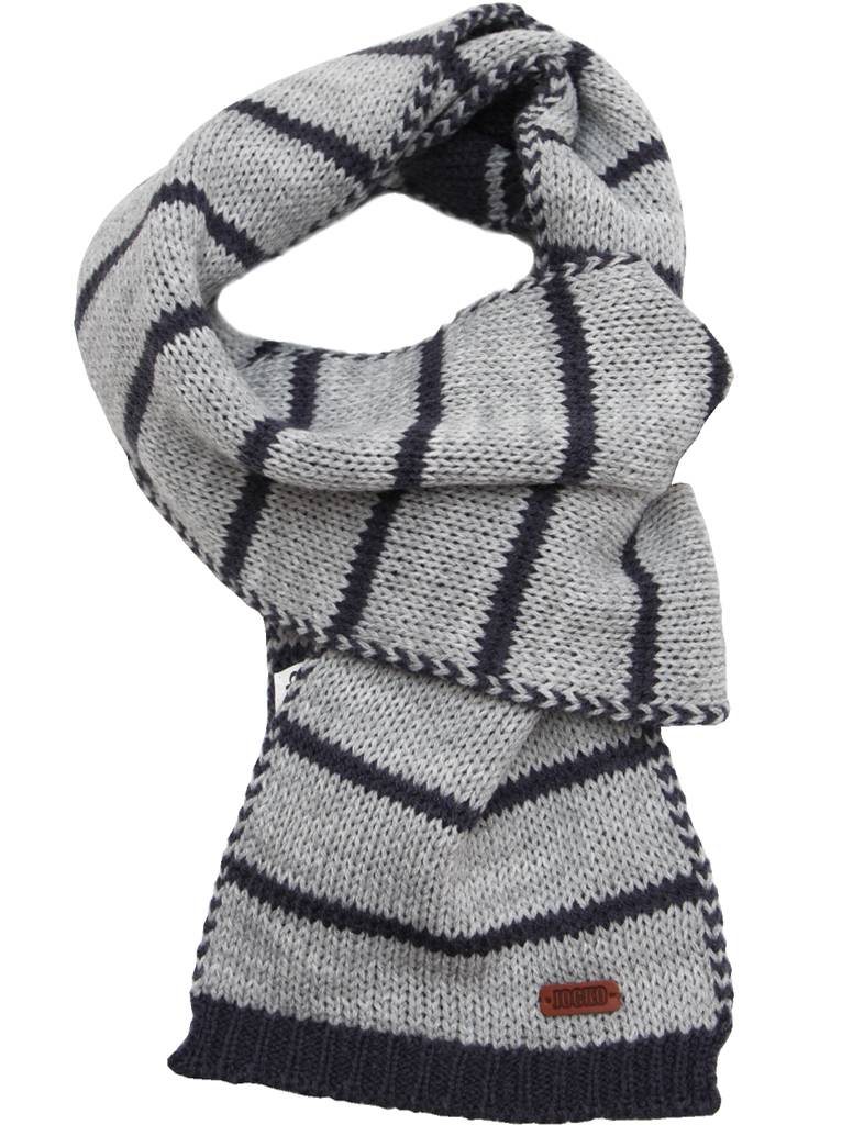 Kindersjaal  grijs gestreept