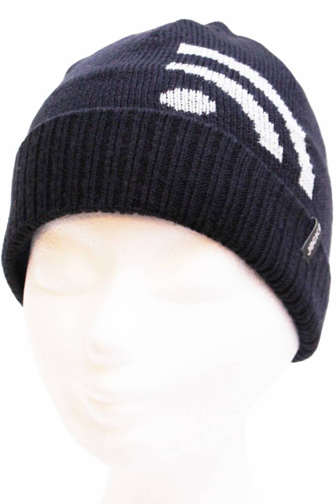 Kindermuts   Navy blauw  "Wifi"