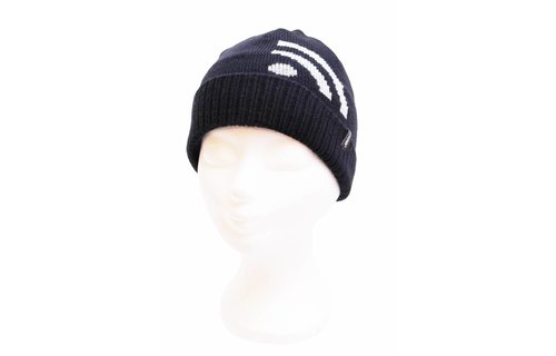 Kindermuts   Navy blauw  "Wifi"