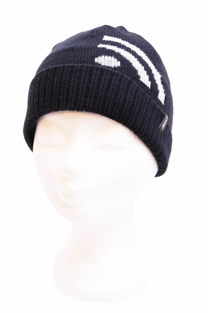 Kindermuts   Navy blauw  "Wifi"