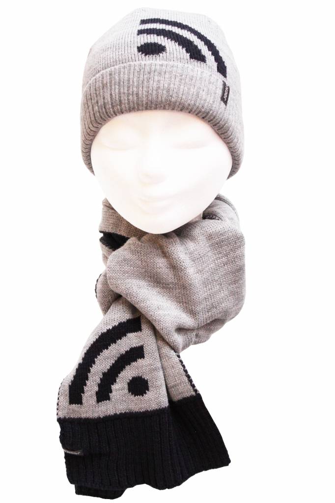 Kindermuts   grijs "Wifi"