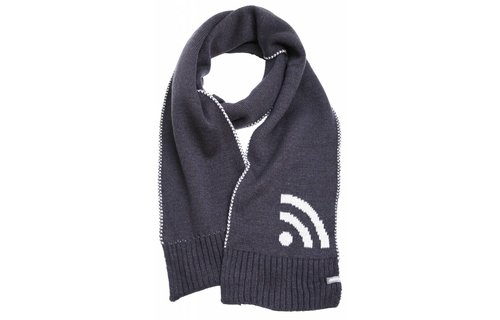 Kindersjaal  Grijs/Blauw  "Wifi"