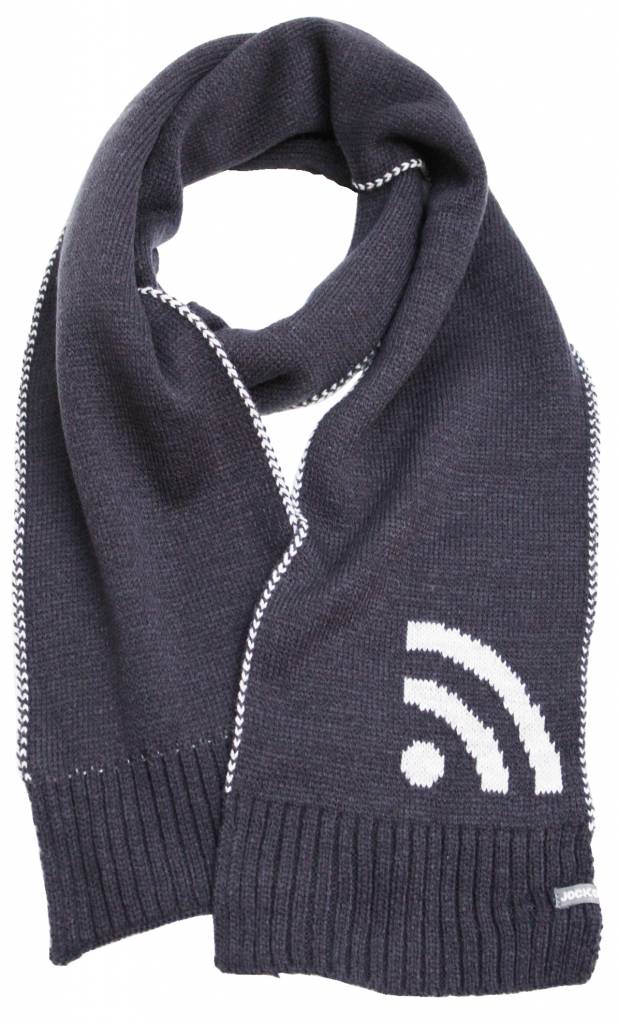 Kindersjaal  Grijs/Blauw  "Wifi"