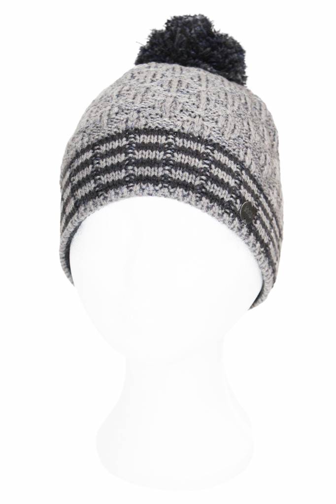 Kindermuts  met Pompon -  Grijs Kindermuts  met Pompon -  Grijs