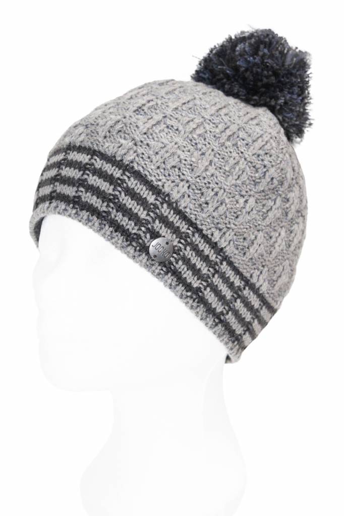 Kindermuts  met Pompon -  Grijs Kindermuts  met Pompon -  Grijs