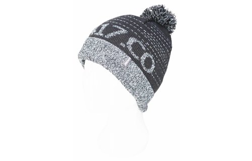 Pompon kindermuts  grijs  "Numbers"