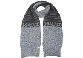 Gebreide Kindersjaal  grijs   "Numbers"