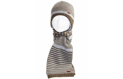 Lapland  kindermuts  kaki/grijs