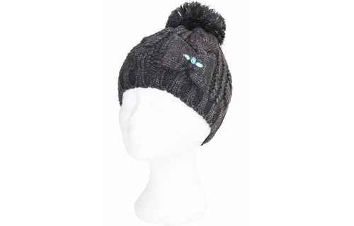 Meisjes Muts met strik Lurex - Grey