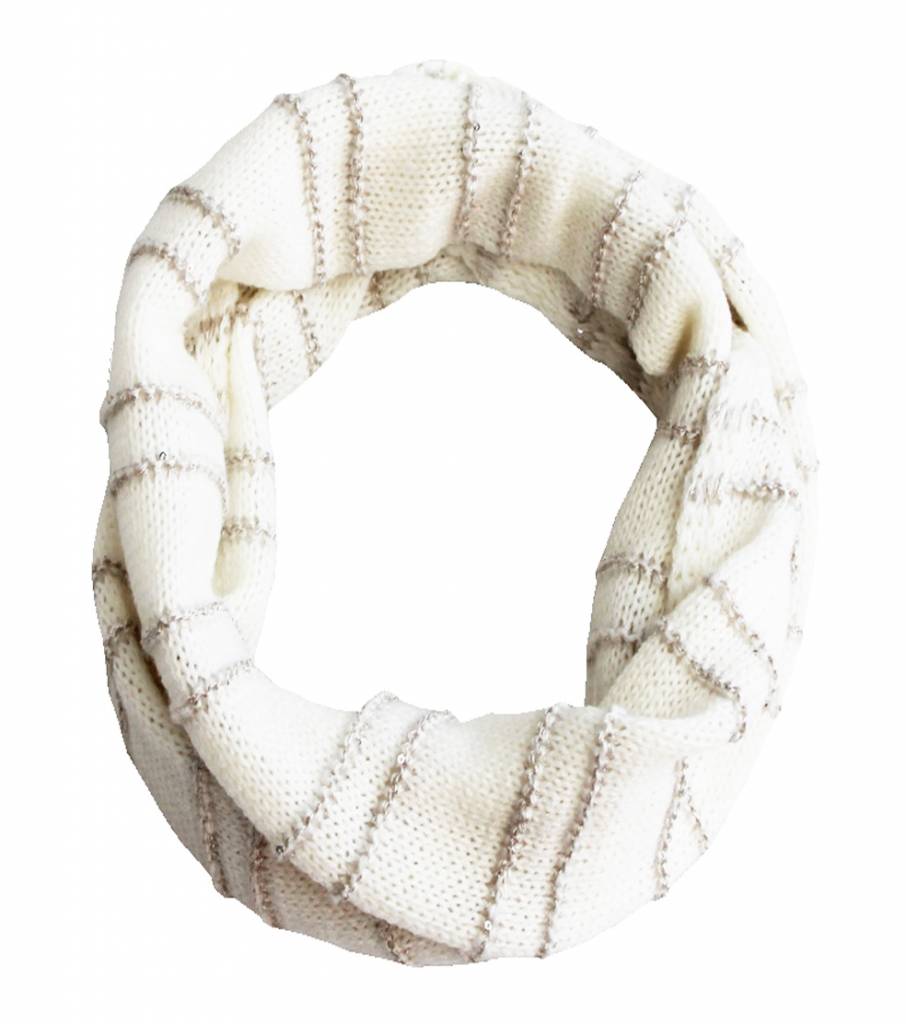 Colsjaal glinsterdraad "Ecru"