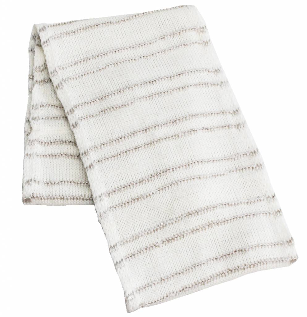 Colsjaal glinsterdraad "Ecru"