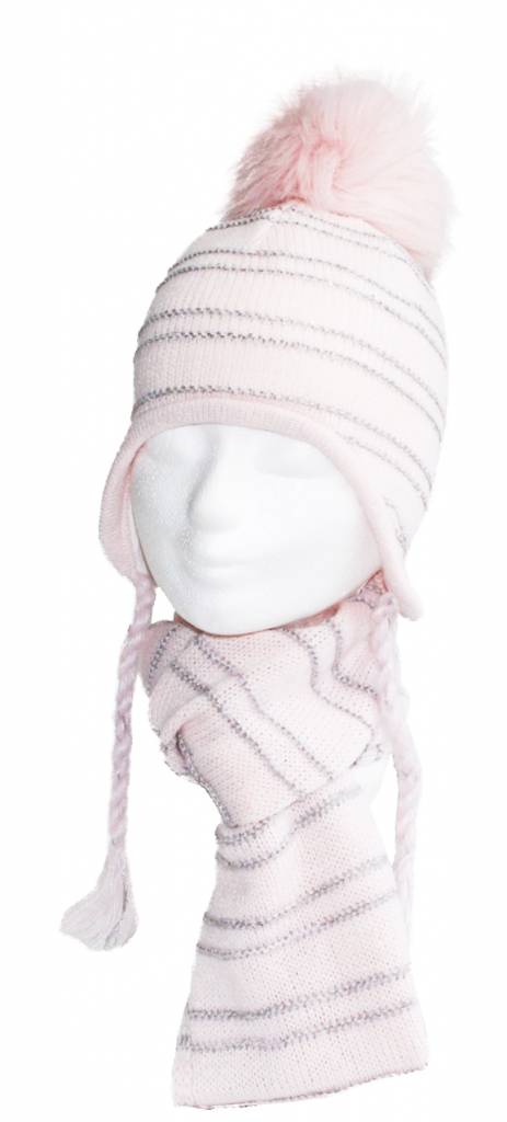 Lapland Baby- Meisjesmuts pompon  "Pink" Lapland Baby- Meisjesmuts pompon  "Pink"