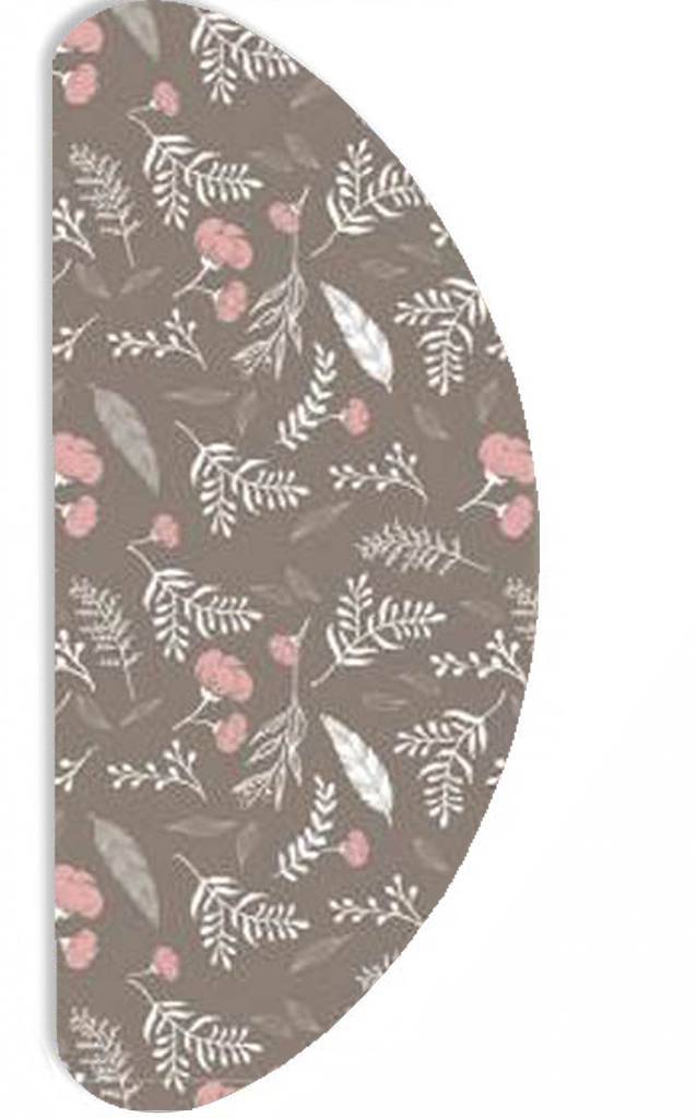 Strijkplankhoes Banaan "Taupe Autumn Leaves " met moltonlaag Strijkplankhoes Banaan "Taupe Autumn Leaves " met moltonlaag