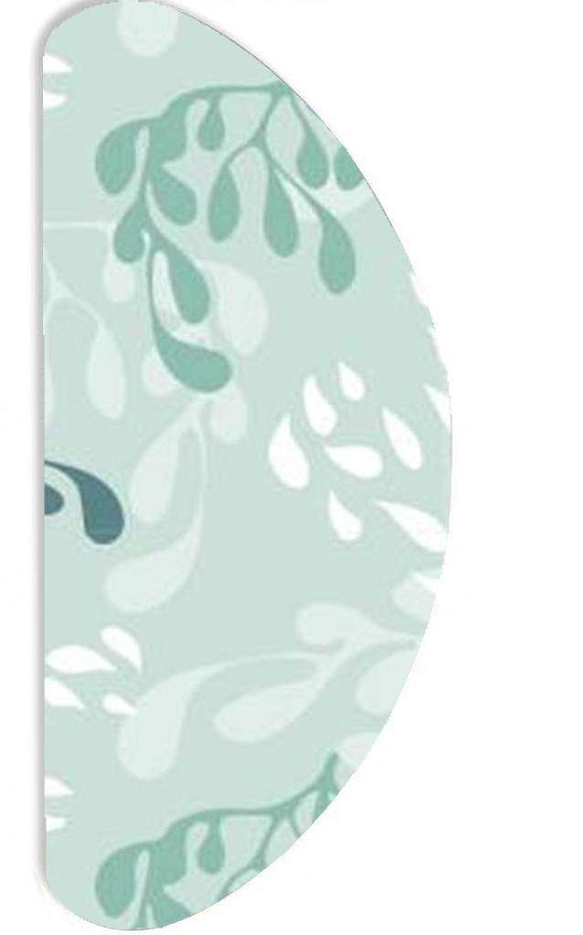 Strijkplankovertrek Banaan "Green Sea Plants" met moltonlaag Strijkplankovertrek Banaan "Green Sea Plants" met moltonlaag