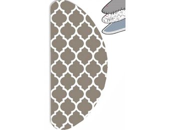 Strijkplankovertrek Banaan "Beige Symmetry" met moltonlaag